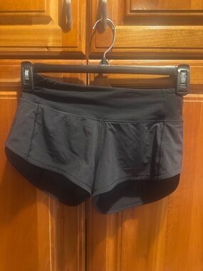 lululemon athletica Black Athletic Running Shorts- Hotty Hots